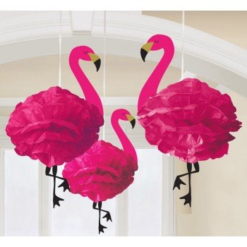Flamingó Függő dekoráció 3 db-os Flamingó Függő dekoráció 3 db-os