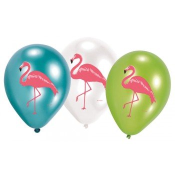 Flamingó léggömb, lufi 6 db-os Flamingó léggömb, lufi 6 db-os