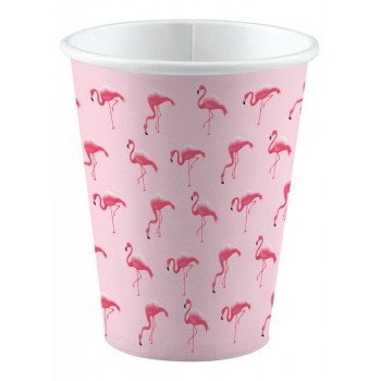 Flamingó papír pohár 8 db-os 250 ml