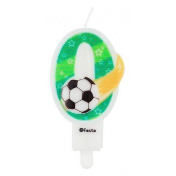 Focis számgyertya, tortagyertya 0-ás Focis számgyertya, tortagyertya 0-ás