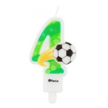 Focis számgyertya, tortagyertya 4-es Focis számgyertya, tortagyertya 4-es