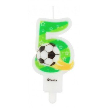 Focis számgyertya, tortagyertya 5-ös Focis számgyertya, tortagyertya 5-ös