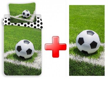 Focis Pitch ágyneműhuzat és törölköző szett Focis Pitch ágyneműhuzat és törölköző szett