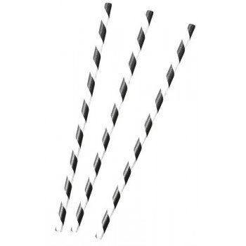 Focis papír szívószál, 12 db-os szett Focis papír szívószál, 12 db-os szett