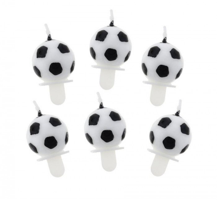 Soccer Ball, Focis tortagyertya szett 6 db-os Soccer Ball, Focis tortagyertya szett 6 db-os