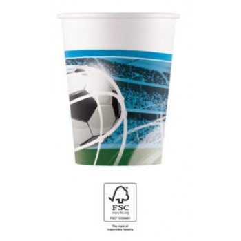 Soccer Fans, Focis papír pohár 8 db-os 200 ml FSC Soccer Fans, Focis papír pohár 8 db-os 200 ml FSC