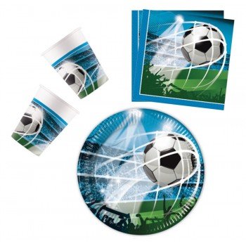 Soccer Fans, Focis party szett 36 db-os 20 cm-es tányérral Soccer Fans, Focis party szett 36 db-os 20 cm-es tányérral