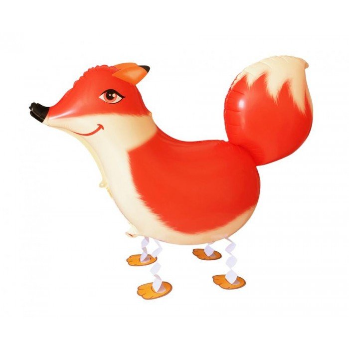 Fox, Róka sétáló fólia lufi 69 cm