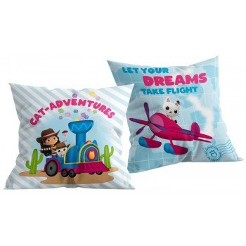Gabi babaháza Cat-Adventures párna, díszpárna 40x40 cm