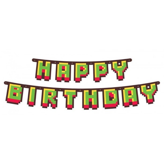 Game On Happy Birthday felirat 160 cm