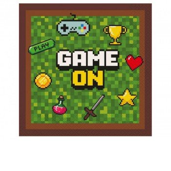 Game On szalvéta 20 db-os 33x33 cm