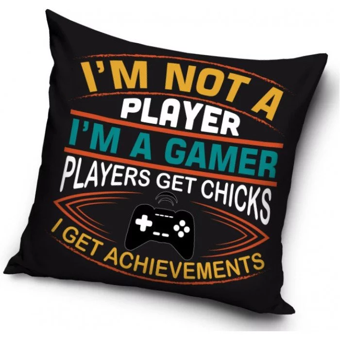 Gamer párna, díszpárna 40*40 cm Gamer párna, díszpárna 40*40 cm