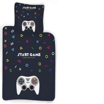 Gamer ágyneműhuzat 135×200cm, 80×80 cm