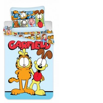 Garfield gyerek ágyneműhuzat 100×135cm, 40×60 cm
