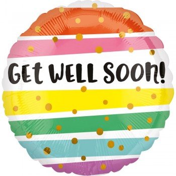 Get Well Soon Fólia lufi 43 cm Get Well Soon Fólia lufi 43 cm