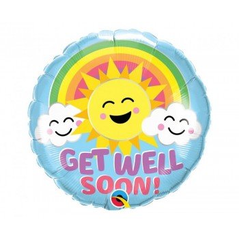 Get Well Soon Sunny fólia lufi 46 cm Get Well Soon Sunny fólia lufi 46 cm