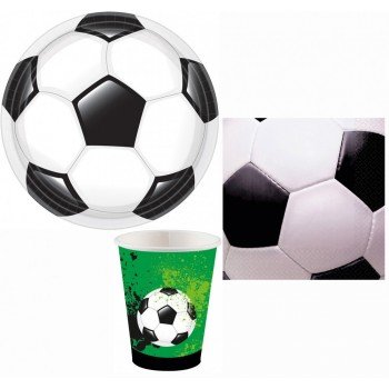 Goal Getter, Focis party szett 32 db-os 23 cm-es tányérral Goal Getter, Focis party szett 32 db-os 23 cm-es tányérral