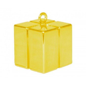 Gold, Arany ajándékdoboz formájú léggömb, lufi súly Gold, Arany ajándékdoboz formájú léggömb, lufi súly