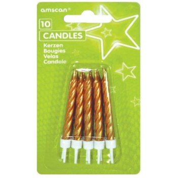 Gold, Arany tortagyertya, gyertya szett 10 db-os Gold, Arany tortagyertya, gyertya szett 10 db-os