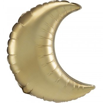 Gold, Arany szatén hold fólia lufi 89 cm Gold, Arany szatén hold fólia lufi 89 cm