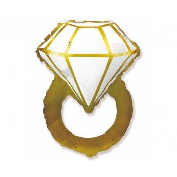 Gold Ring, Gyűrű fólia lufi 64 cm (WP)