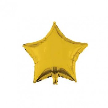 Gold Star, Arany csillag fólia lufi 46 cm Gold Star, Arany csillag fólia lufi 46 cm