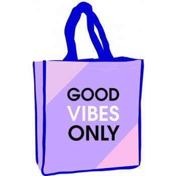 Good Vibes Only shopping bag 34 cm Good Vibes Only shopping bag 34 cm