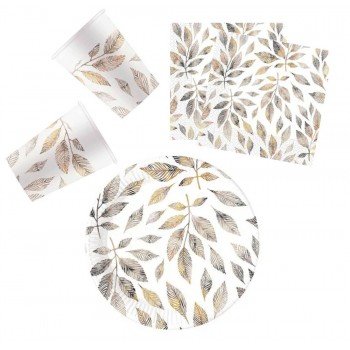 Grey Branches party szett 36 db-os 23 cm-es tányérral Grey Branches party szett 36 db-os 23 cm-es tányérral