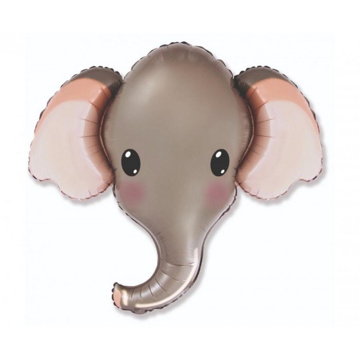 Grey Elephant, Elefánt fólia lufi 99 cm (WP)