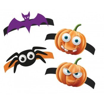 Halloween, Boo fejpánt 4 db-os Halloween, Boo fejpánt 4 db-os