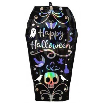 Halloween Coffin, Koporsó fólia lufi 68 cm Halloween Coffin, Koporsó fólia lufi 68 cm