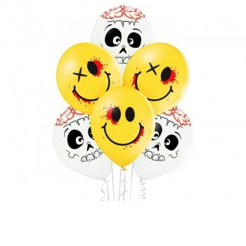 Halloween Cute and Creepy léggömb, lufi 6 db-os 12 inch (30 cm) Halloween Cute and Creepy léggömb, lufi 6 db-os 12 inch (30 cm)