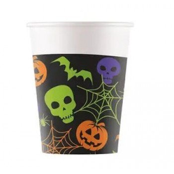 Halloween Happy papír pohár 8 db-os 200 ml FSC Halloween Happy papír pohár 8 db-os 200 ml FSC