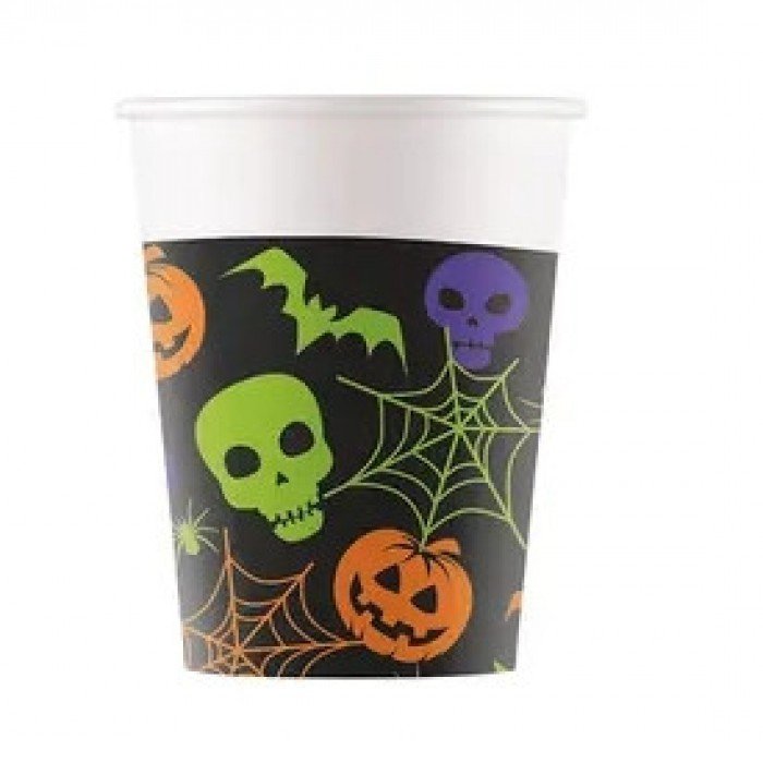 Halloween Happy papír pohár 8 db-os 200 ml FSC