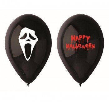 Scary Halloween léggömb, lufi 5 db-os 12 inch (30 cm) Scary Halloween léggömb, lufi 5 db-os 12 inch (30 cm)