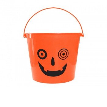 Halloween Tök Crazy cukorka gyűjtő vödör 14,5x11,5 cm Halloween Tök Crazy cukorka gyűjtő vödör 14,5x11,5 cm