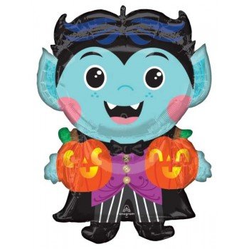 Halloween Vámpír fólia lufi 76 cm Halloween Vámpír fólia lufi 76 cm