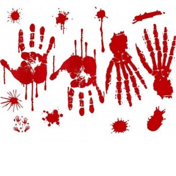 Bloody Traces, Véres nyomok ablak matrica szett Bloody Traces, Véres nyomok ablak matrica szett