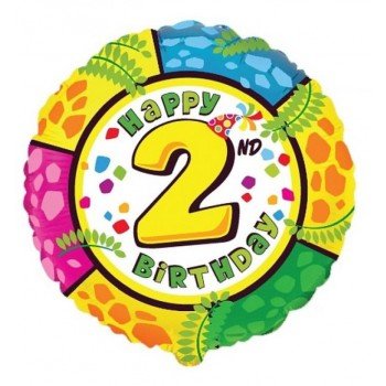 Happy Birthday 2 születésnap fólia lufi 46 cm (WP) Happy Birthday 2 születésnap fólia lufi 46 cm (WP)