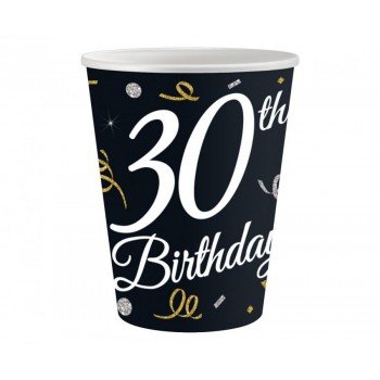 B&C Happy Birthday 30 papír pohár 6 db-os 200 ml