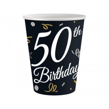 B&C Happy Birthday 50 papír pohár 6 db-os 200 ml