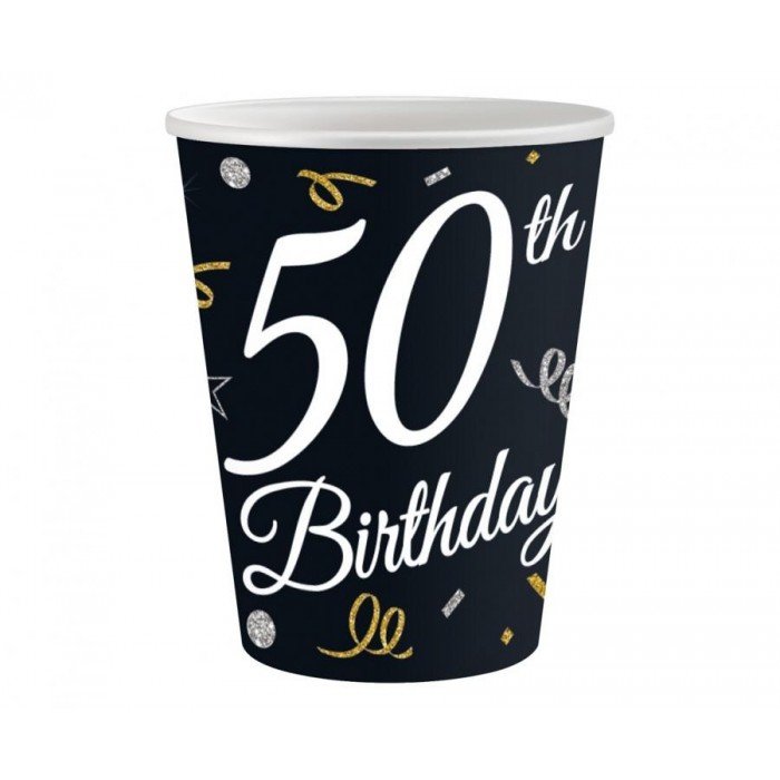 B&C Happy Birthday 50 papír pohár 6 db-os 200 ml