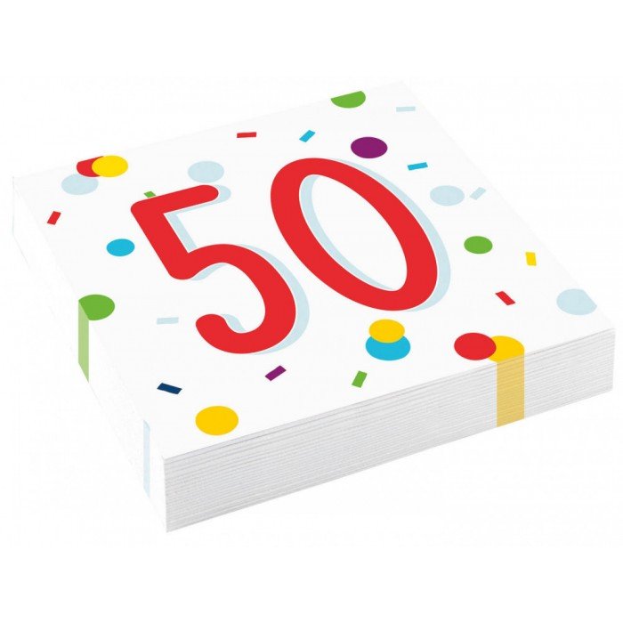 Happy Birthday 50 szalvéta 20 db-os 33*33