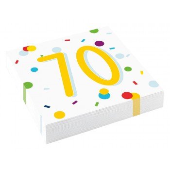 Happy Birthday 70 szalvéta 20 db-os 33*33 cm