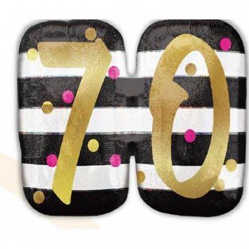 Happy Birthday 70 Fólia lufi 63 cm Happy Birthday 70 Fólia lufi 63 cm