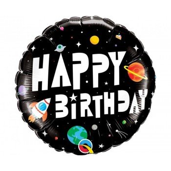 Happy Birthday Astronaut fólia lufi 46 cm Happy Birthday Astronaut fólia lufi 46 cm