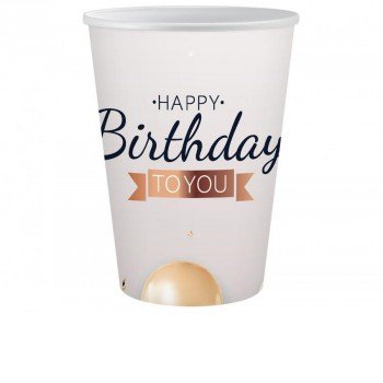 Happy Birthday Balloon papír pohár 6 db-os 250 ml