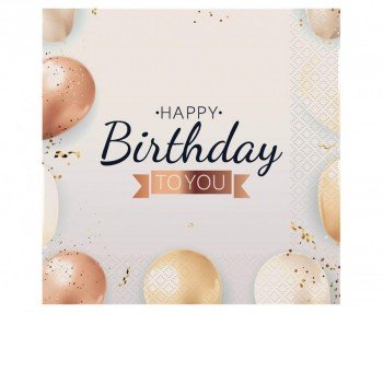 Happy Birthday Balloon szalvéta 20 db-os 33x33 cm