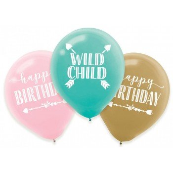 Happy Birthday léggömb, lufi 6 db-os Happy Birthday léggömb, lufi 6 db-os