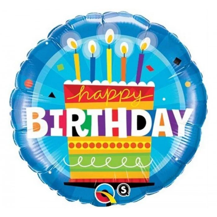 Happy Birthday Cake fólia lufi 46 cm Happy Birthday Cake fólia lufi 46 cm